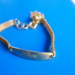 Vintage Gold Tone ANNA Bracelet 17cm