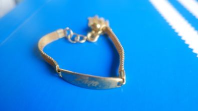 Vintage Gold Tone ANNA Bracelet 17cm