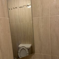 Bathroom corner mirror