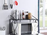 main image for ad Stable metal microwave shelf, for kitchen organisation