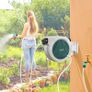 Wall-Mounted Garden Hose Reel 30 m x 13 mm Automatic Retractable Water Hose Reel gray Image 4