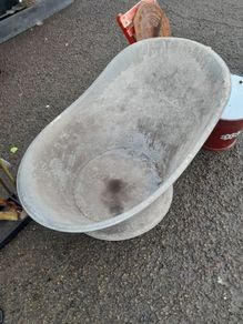 Vintage Galvanised Slipper Bath