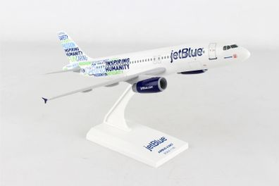 NEW aircraft model, jetBlue (BLUEMANITY) - Airbus A320 airplane, 1:150 scale, made by SKYMARKS