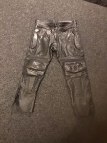 Motorbike leather trousers