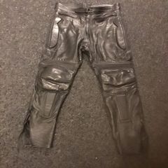 Motorbike leather trousers