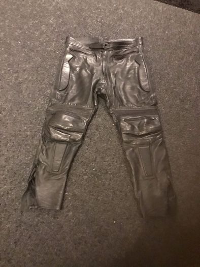 Motorbike leather trousers