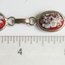Vintage Glass Millefiori Red Italian Link Bracelet length 8" Image 8