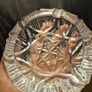 Vintage Heavy Crystal Glass Ashtray Image 5