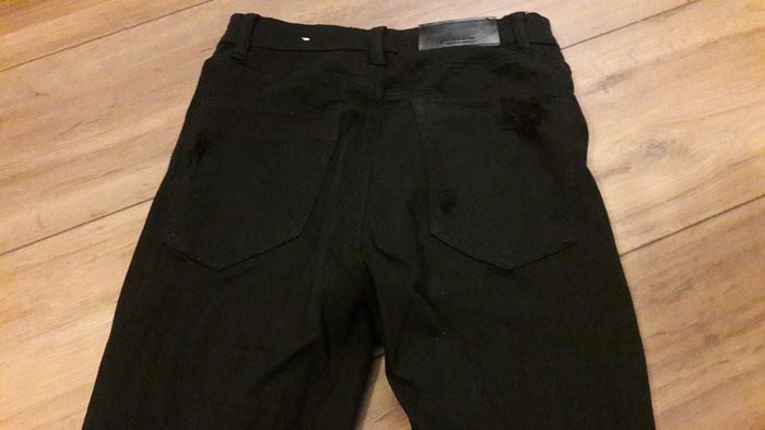 Stradivarius black super high waisted jeans size uk6