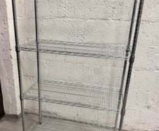 HEAVY DUTY Chrome Wire 4 Tier Shelving Unit 120 x 40 x 150 Cm (Brand New in Box)