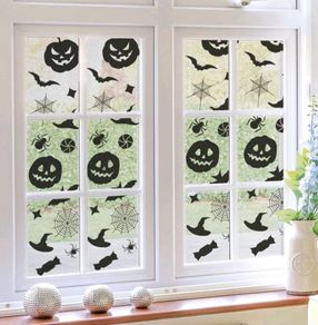 1 roll Halloween Bat & Pumpkin Decor Film - New  (E)