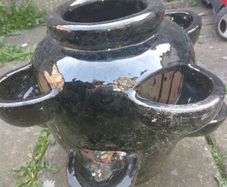 Large Ceramic Herb / Strawberry Pot