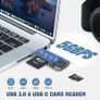 Adapter for SDHC/SDXC/MMC/Micro SD, Compatible with iPhone 16/15 Plus Pro Max, MacBook Pro/Air, Chromebook, Galaxy Image 2