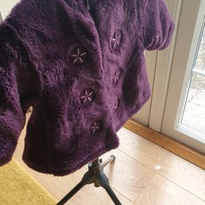 Purple Fur Girls Coat Age 6/12 mths