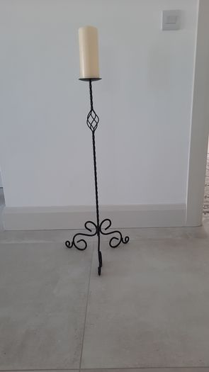 Wrought  iron  candle holder