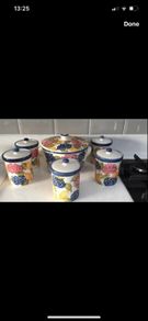 Oven Casserole Dish & 5 Cannisters