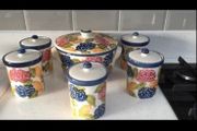 Oven Casserole Dish &amp; 5 Cannisters