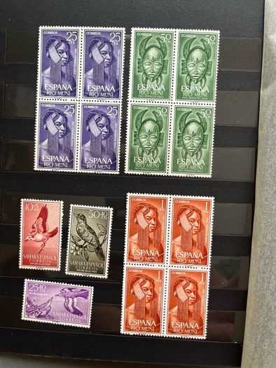 SPAIN Colonies album with stamps
