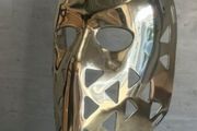 Mask Sculpture On Stand - Polished Bronze