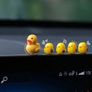 5pcs Cute Mini Duck Car Interior Decor Set Image 2