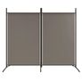 2-Panel Room Divider Anthracite 175x180 cm Fabric Image 2