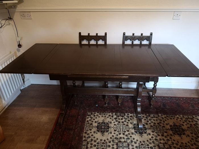 Extension Dining Table and Chairs.