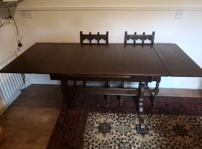 Extension Dining Table and Chairs.