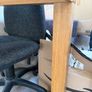 Karel Mintjens Solid Oak Dining Table (220x95cm) + 6 Chairs" Image 4
