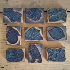 1960s French Fruit & Veg Ink Stamps