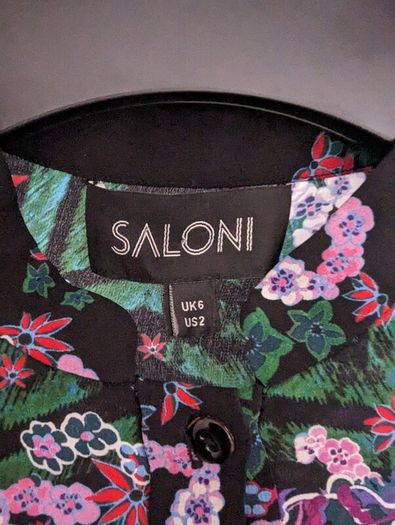 High brand silk dress y Saloni