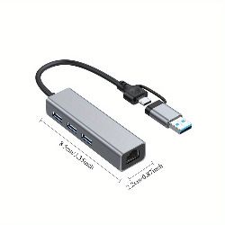 USB2.0 100Mbps Network Card Type C USB to RJ45 Converter Wired Ethernet Lan Adapter for Nintendo Switch for Macbook Laptop