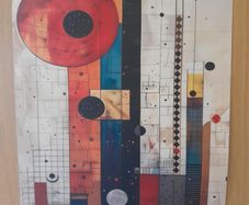 Abstract geometric art print