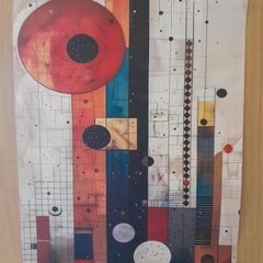 Abstract geometric art print