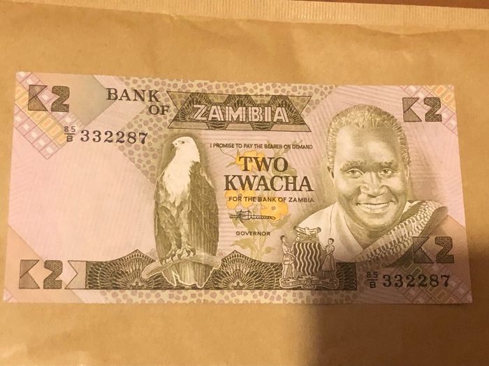 2 Kwacha Zambia UNC