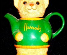 Vintage Harrods Ceramic Teddy Bear Teapot