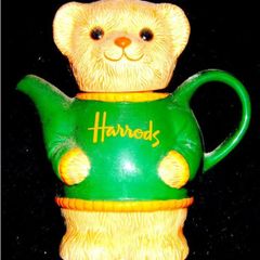 Vintage Harrods Ceramic Teddy Bear Teapot