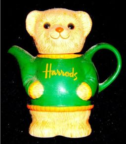 Vintage Harrods Ceramic Teddy Bear Teapot