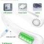 Portable Neck Fan Bladeless Hands Free Usb Rechargeable Battery Operated Neck Fans with 360 Degree Cooling, 3 Speeds Personal Headphone Design Mini Small Leafless Fan for Men Women Adult Kids Image 7