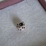 Pandora pink fluttering butterflies charm, featuring delicate black cutout butterfly motifs set against a soft pink enamel.Excellent condition.Hallmarked Image 5