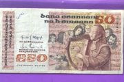 Irish fifty pound note