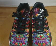 Adidas Originals ZX Flux Sugar Skull Black Floral Trainers AQ5460 Mens UK \Ire 11 Euro 46