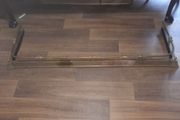 A Beautiful Antique Large Brass Ajustable Fire Fender