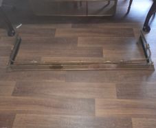 A Beautiful Antique Large Brass Ajustable Fire Fender