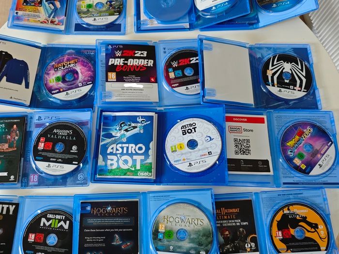 PS5 Disc Console with 2 Controllers and 12 Games - Excellent Condition