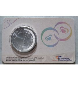 Netherlands 5 Euro Uncirculated Coin 2026 - 25 Years Equal Marriage