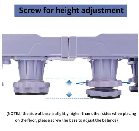 Mobile Base Fridge Stand Universal Mobile Roller Adjustable Movable Dolly Refrigerator Rack