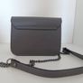 Leather Grey Crossbody Bag Image 5