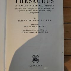 Thesaurus Of English Words And Phrases Roget 1933 Longmans Hardcover