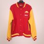 Spreadshirt Cheez It Red Yellow Varsity Bomber Jacket Size M Image 9