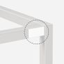 Bench for Dining Room Bench, 120 x 30 x 46.5 cm, Kitchen Bench, Dining Bench in Industrial Design, Sturdy Metal Frame, Easy to Assemble, for Kitchen, Living Room, Entrance, Bedroom Image 6